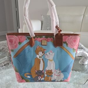 Dooney & Burke Disney Aristocats Floral Shoulder Bag - Pink and Blue